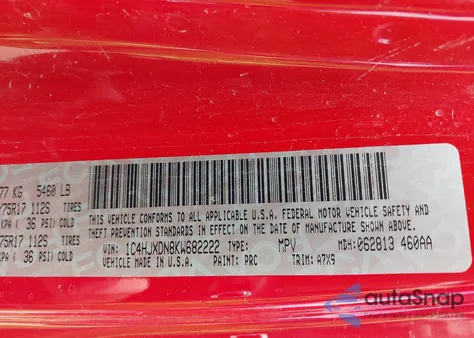 2019 Jeep Wrangler Unlimited Sport S 4X4 z USA, uszkodzony, nr VIN 1C4HJXDN8KW682222